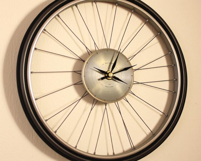 Bicycle Wheel Wall Clock