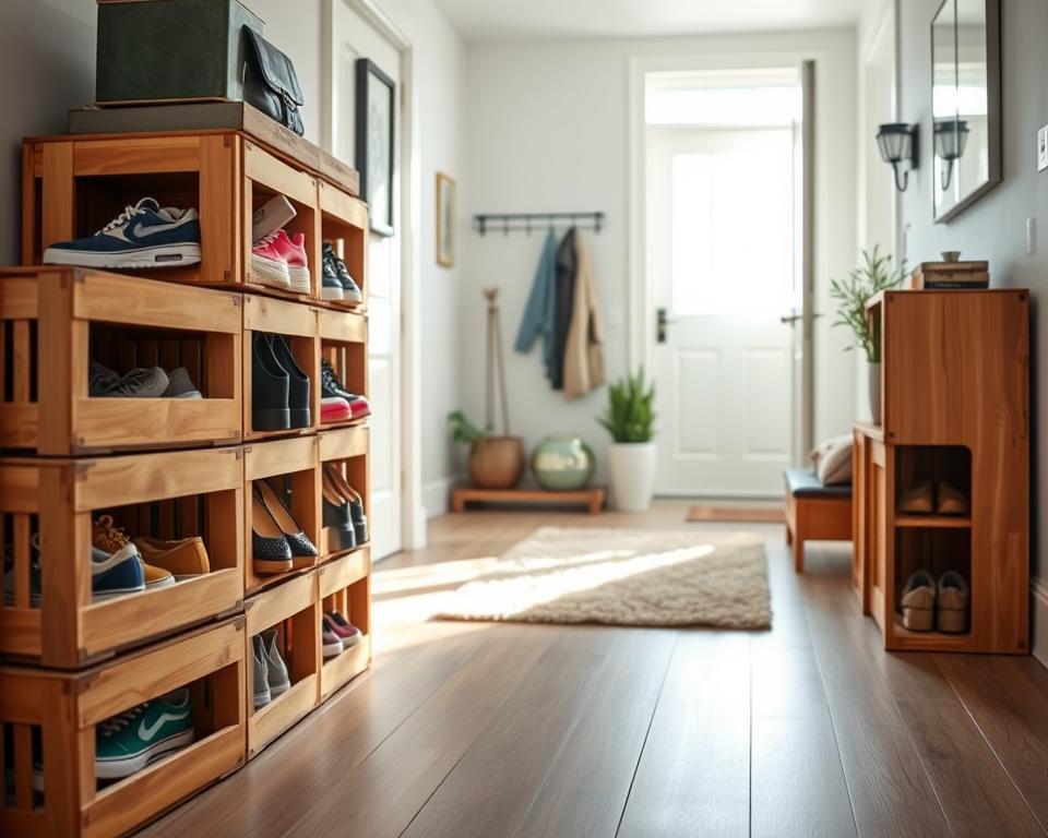 Crate Shoe Storage