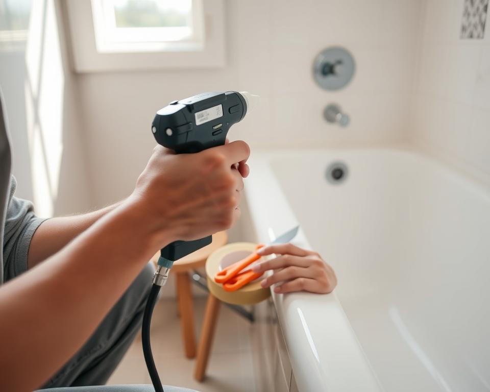 Re-caulking a Bathtub