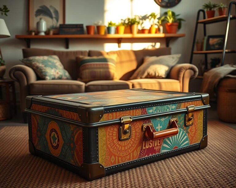 Suitcase Coffee Table DIY