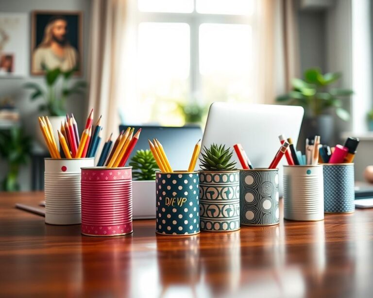 Tin Can Desk Accessories