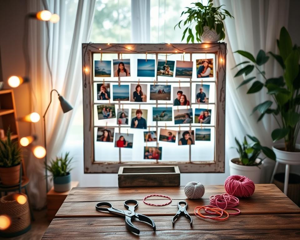 Window Frame Photo Display